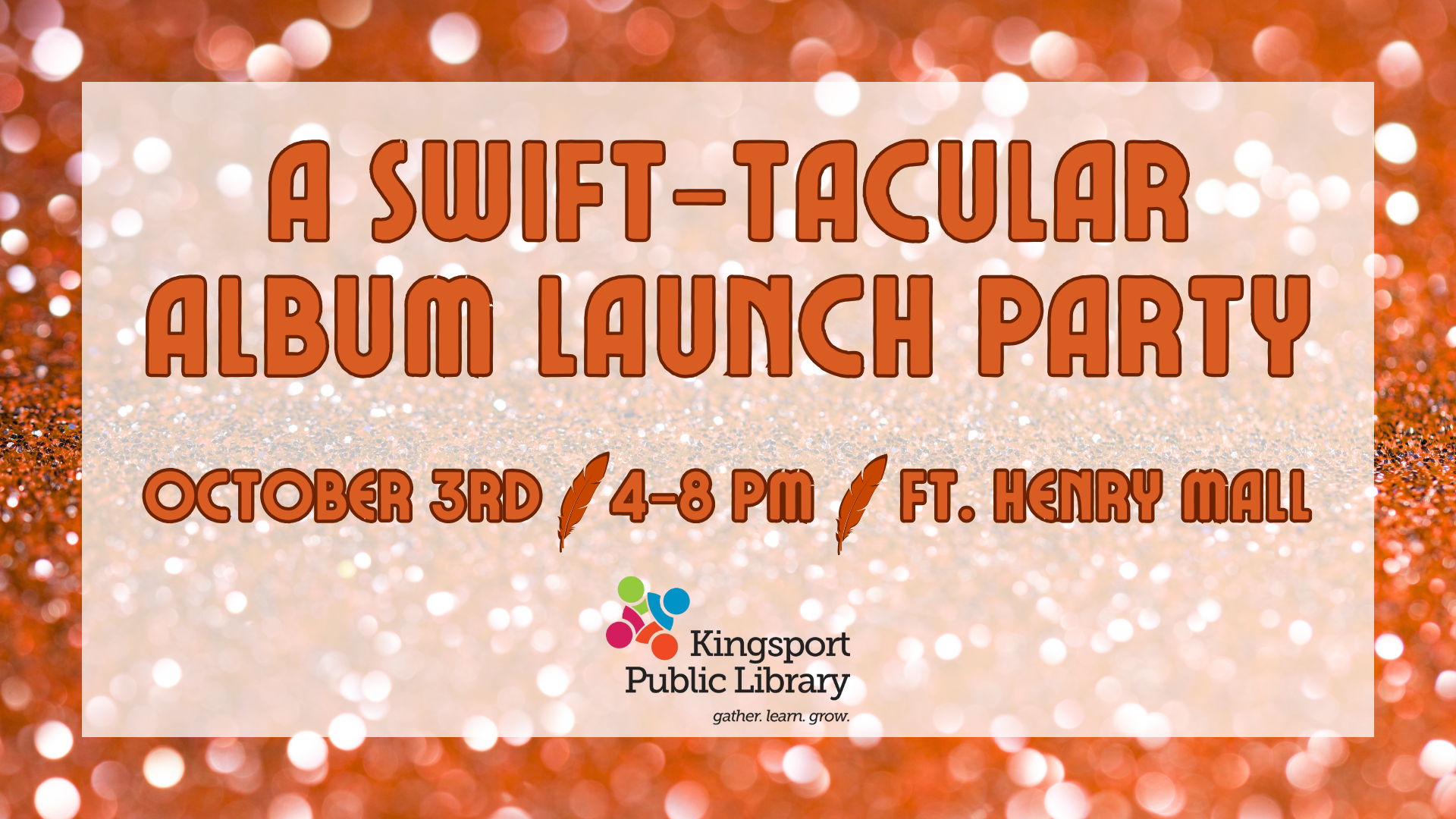 Library Taylor Swift Launch Party – FB Graphic (1920 x 1080 px)