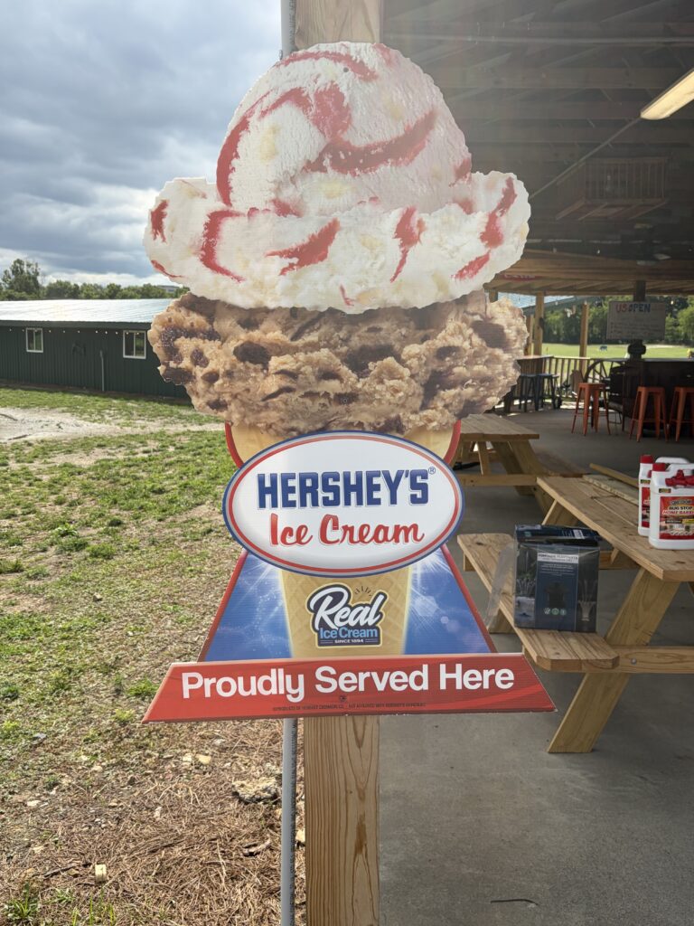 ice cream sign