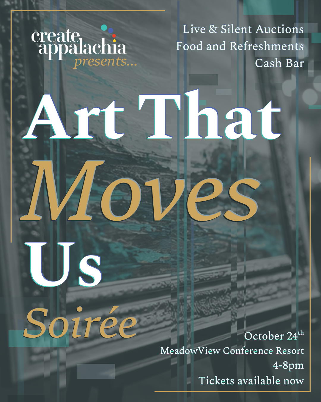 art that moves us event poster