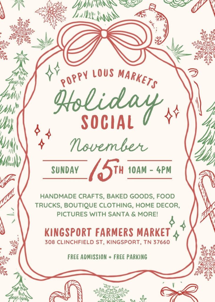 Poppy Lou's Markets Holiday Social Graphic