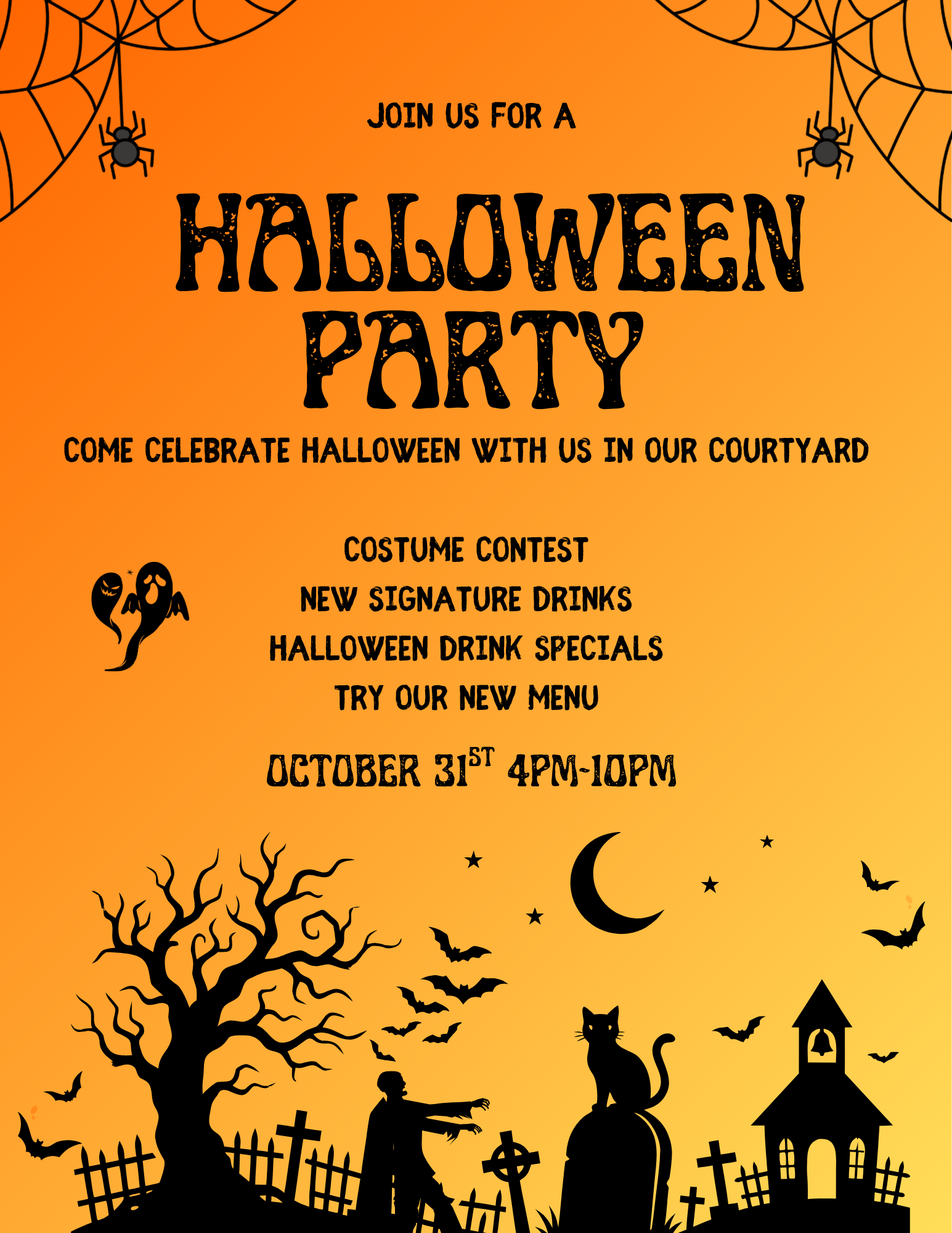 halloween party flyer